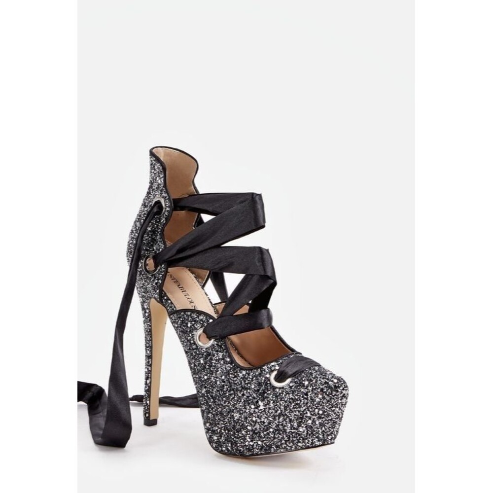 Just fab Dohenie Pump in Glitter EUC size 8.5